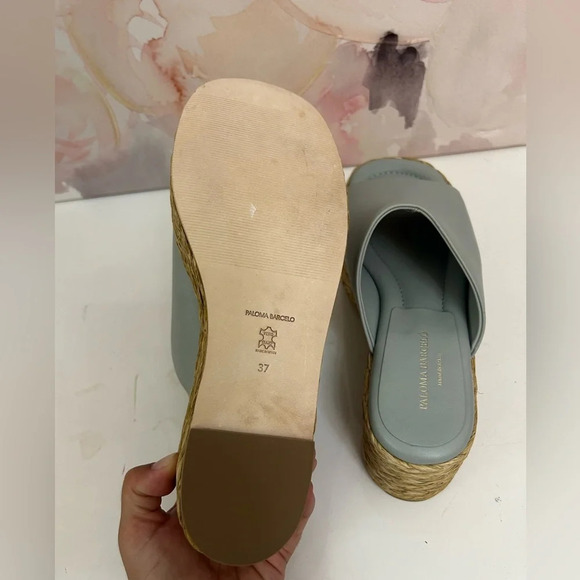 ! PALOMA BARCELO Aryn Espadrille Sandal
JADITE LEATHER SLIDE Shoes wedges … - Picture 8 of 8